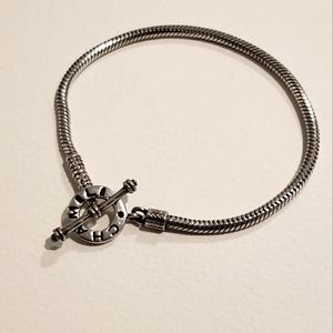 Chamilia Sterling Silver Toggle Charm Bracelet